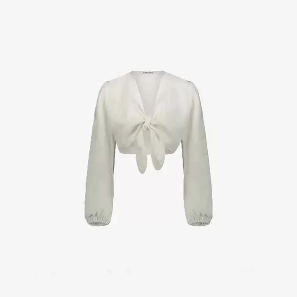 Tops & T-Shirts-Amotea Susie Top White