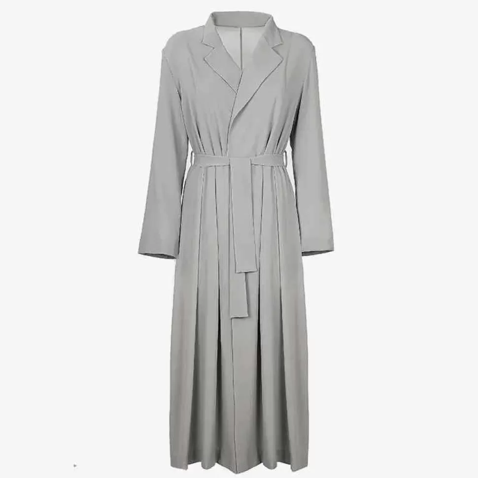 Outerwear-Atelier Bomba Grey Evening Gown - Made To Order