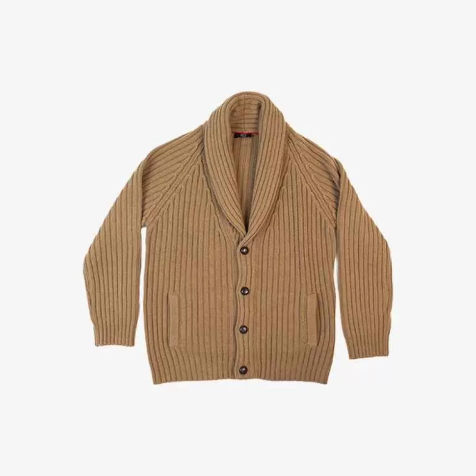 For Men-Battistoni Cashmere Brown Cardigan