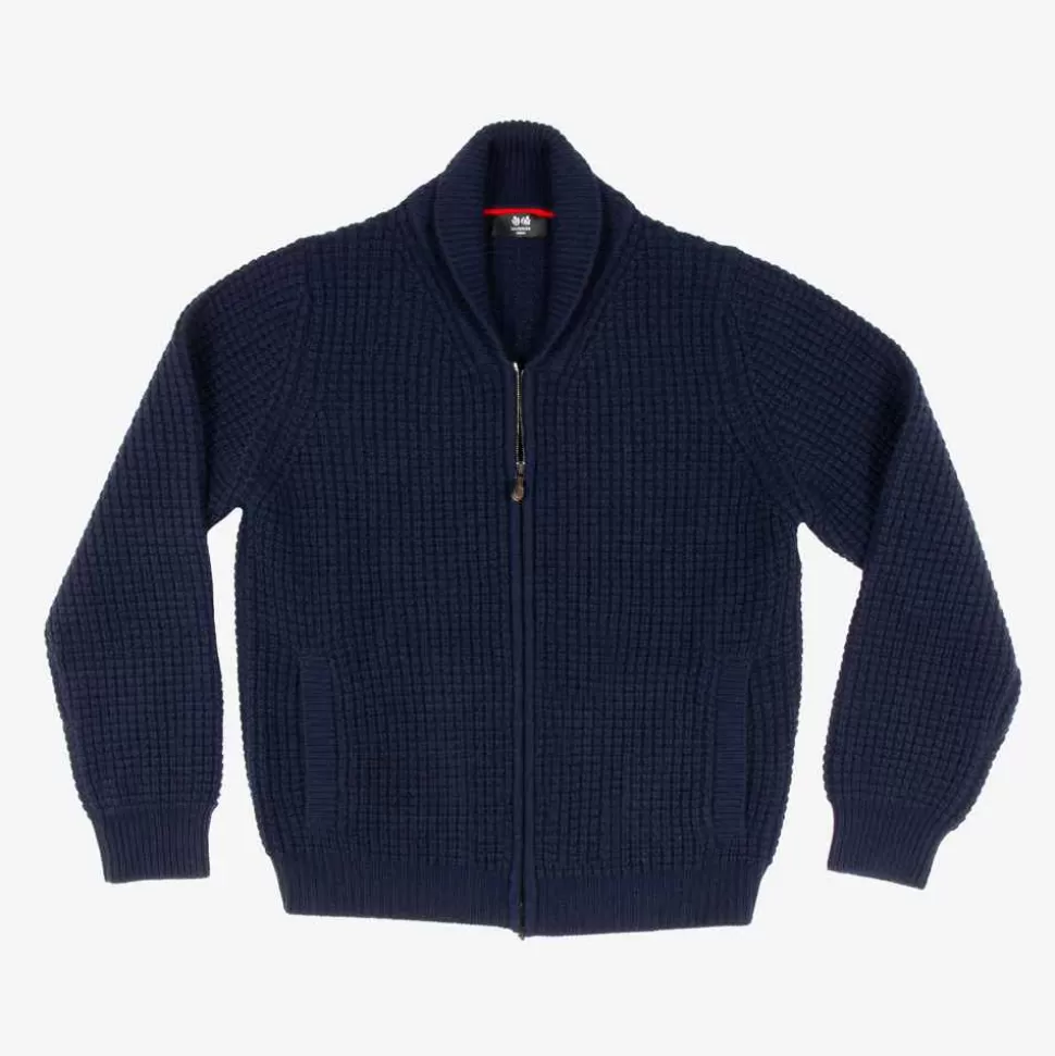 For Men-Battistoni Cashmere Zipped Cardigan - Made To Order
