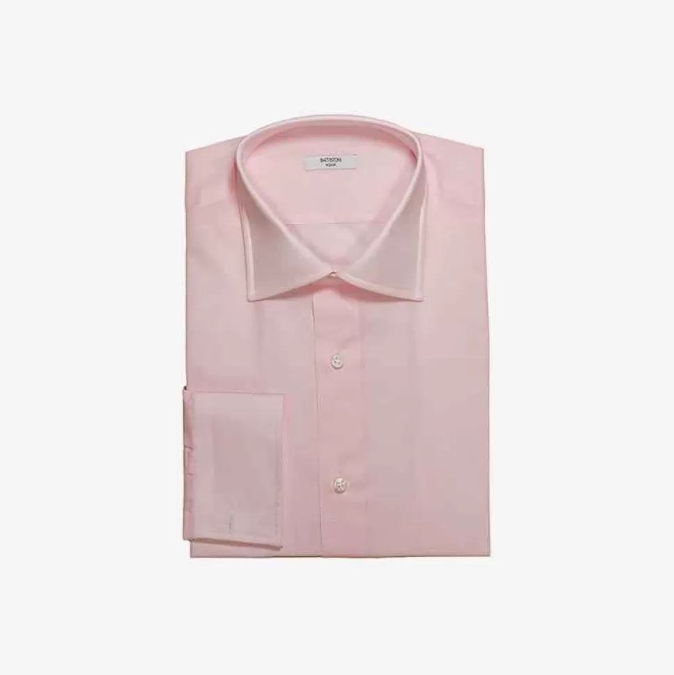For Men-Battistoni Classical Cotton Shirt - Made To Order