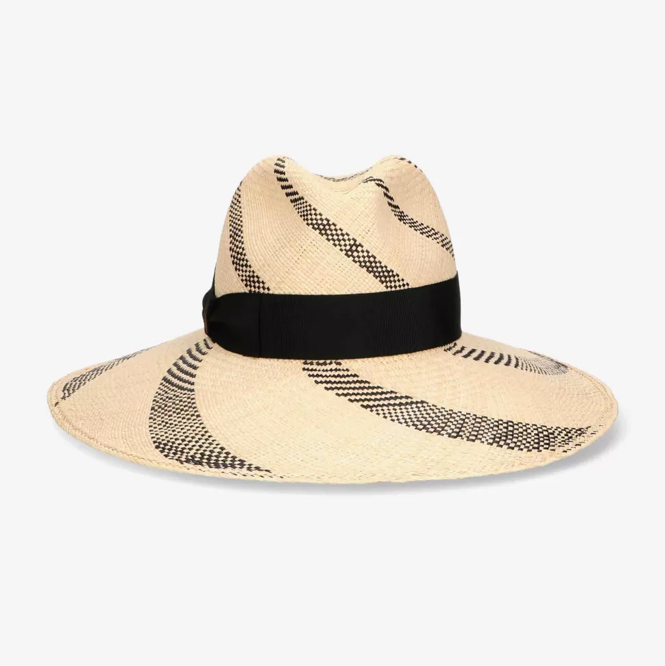 Accessories-Borsalino Sophie Pattern Broad Brim Hat