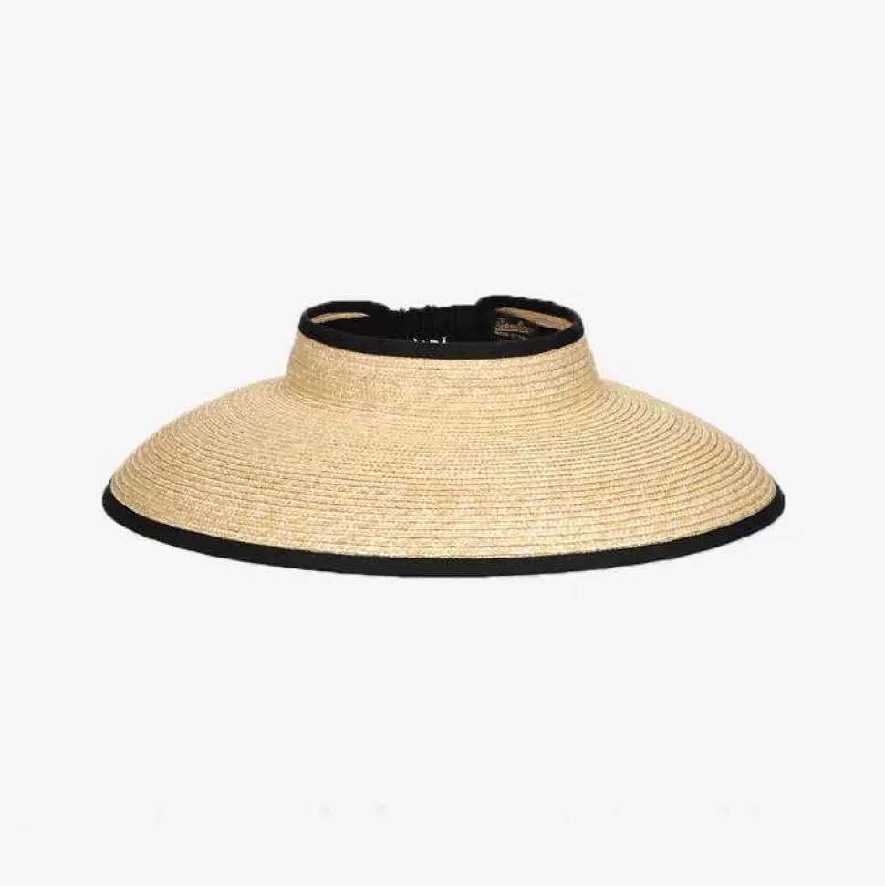 Accessories-Borsalino Sunny Visor Braided Straw