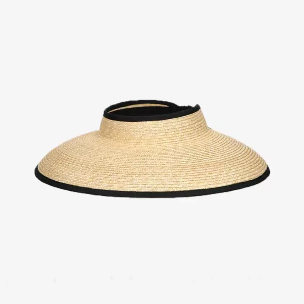 Accessories-Borsalino Sunny Visor Braided Straw