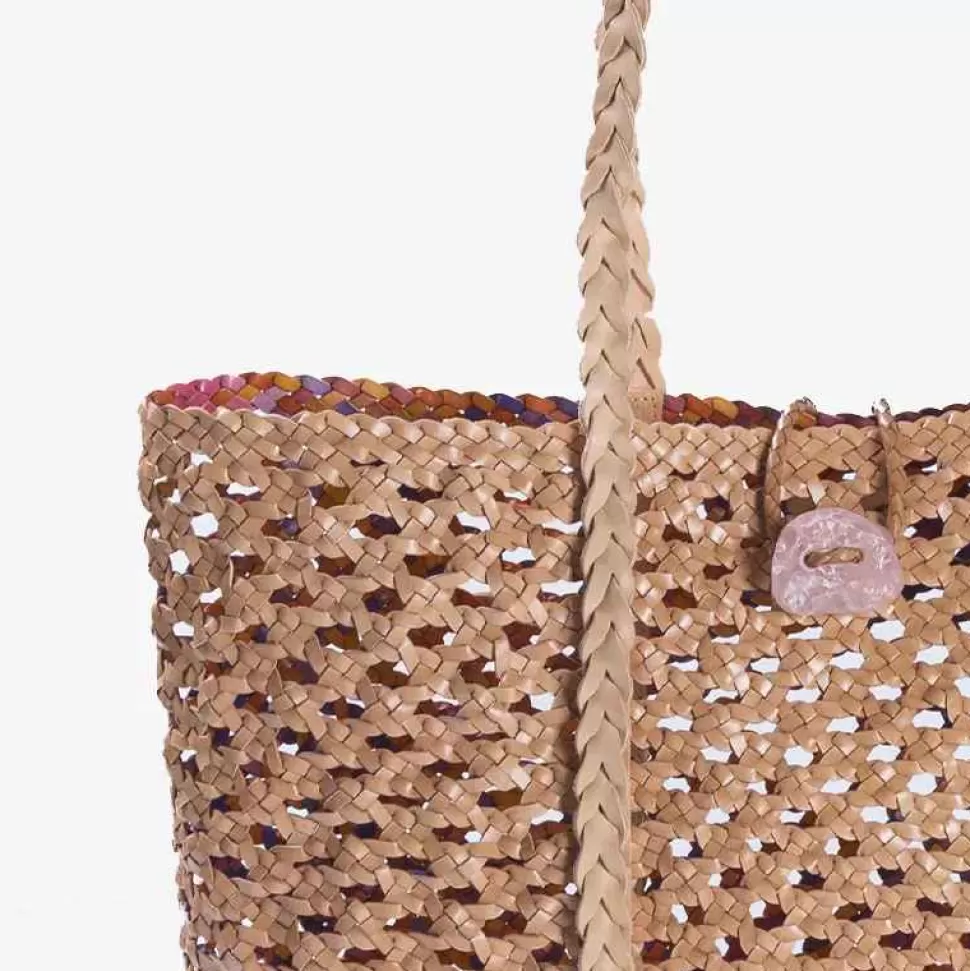 Bags & Accessories-ISSIMO Iacobella Circe Vienna Tote Natural Beige