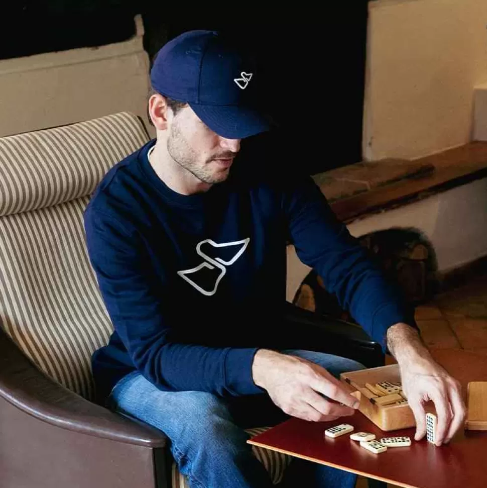 Il Pellicano-ISSIMO Il Pellicano Logo Blue Sweatshirt