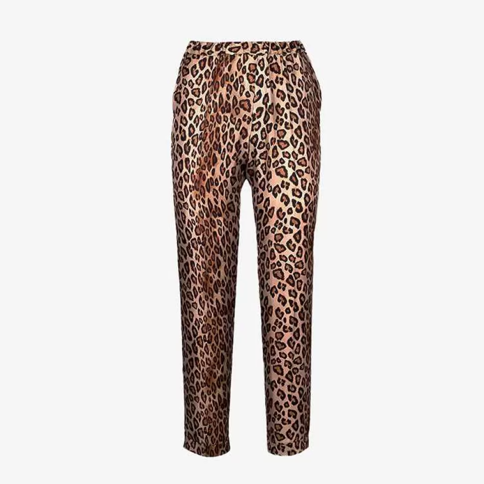 Bottoms-ISSIMO X Alberto Biani Leopard Trousers