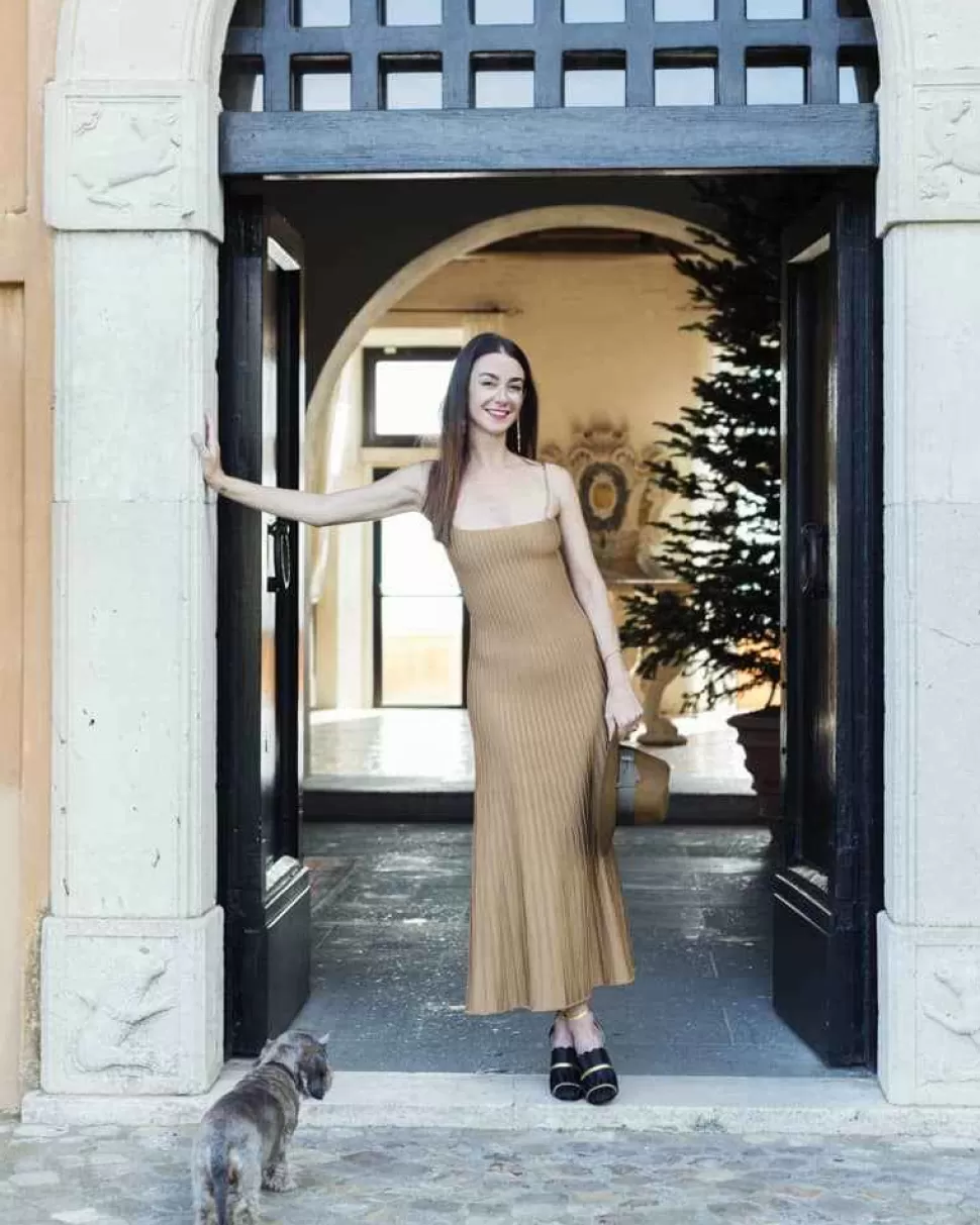 Dresses-ISSIMO X Casasola Carlotta Midi Dress Copper