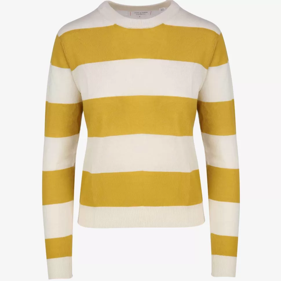 Knitwear-ISSIMO X Chinti & Parker Classico Sweater Cream Yellow