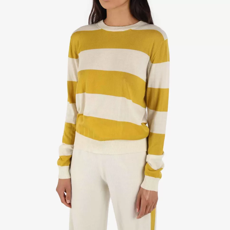 Knitwear-ISSIMO X Chinti & Parker Classico Sweater Cream Yellow