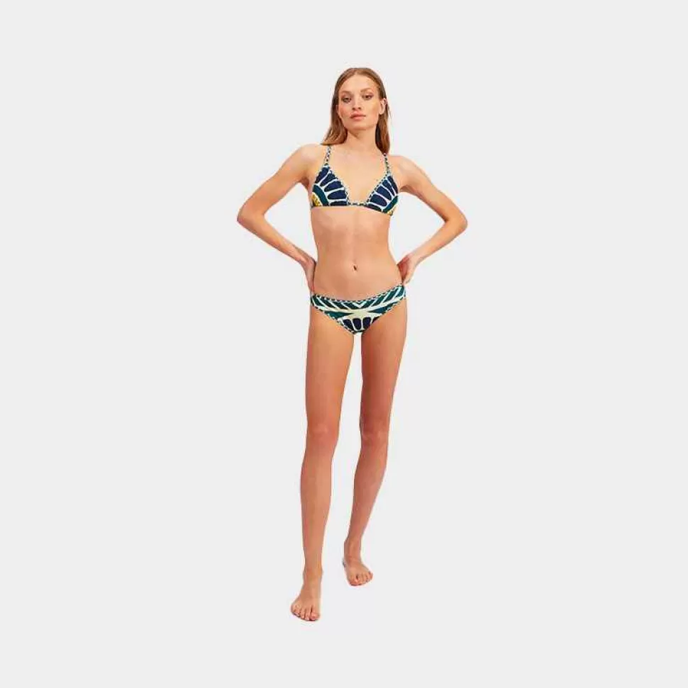 Beachwear-ISSIMO X La Doublej Bikini Bottom - Blue Solar Placee