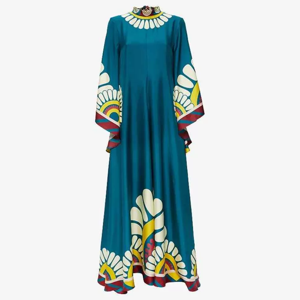 Dresses-ISSIMO X La Doublej Magnifico Dress - Blue Solar Placee