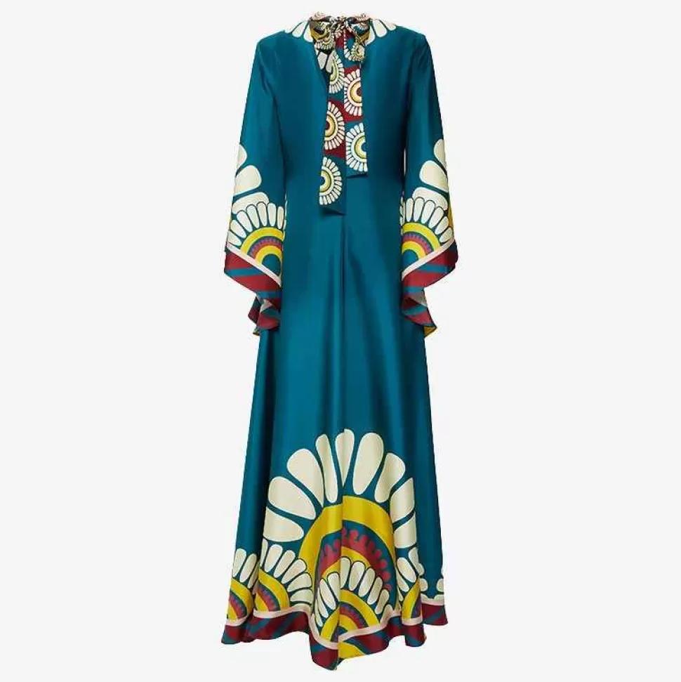 Dresses-ISSIMO X La Doublej Magnifico Dress - Blue Solar Placee