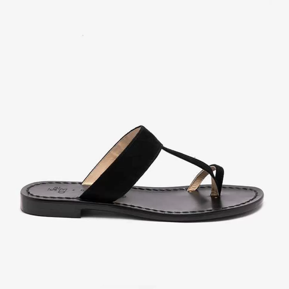 For Men-ISSIMO X Mario D'Ischia Unisex Ugo Black Sandals