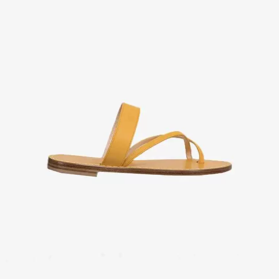 Shoes-ISSIMO X Mario D'Ischia Women Ocre Sandals