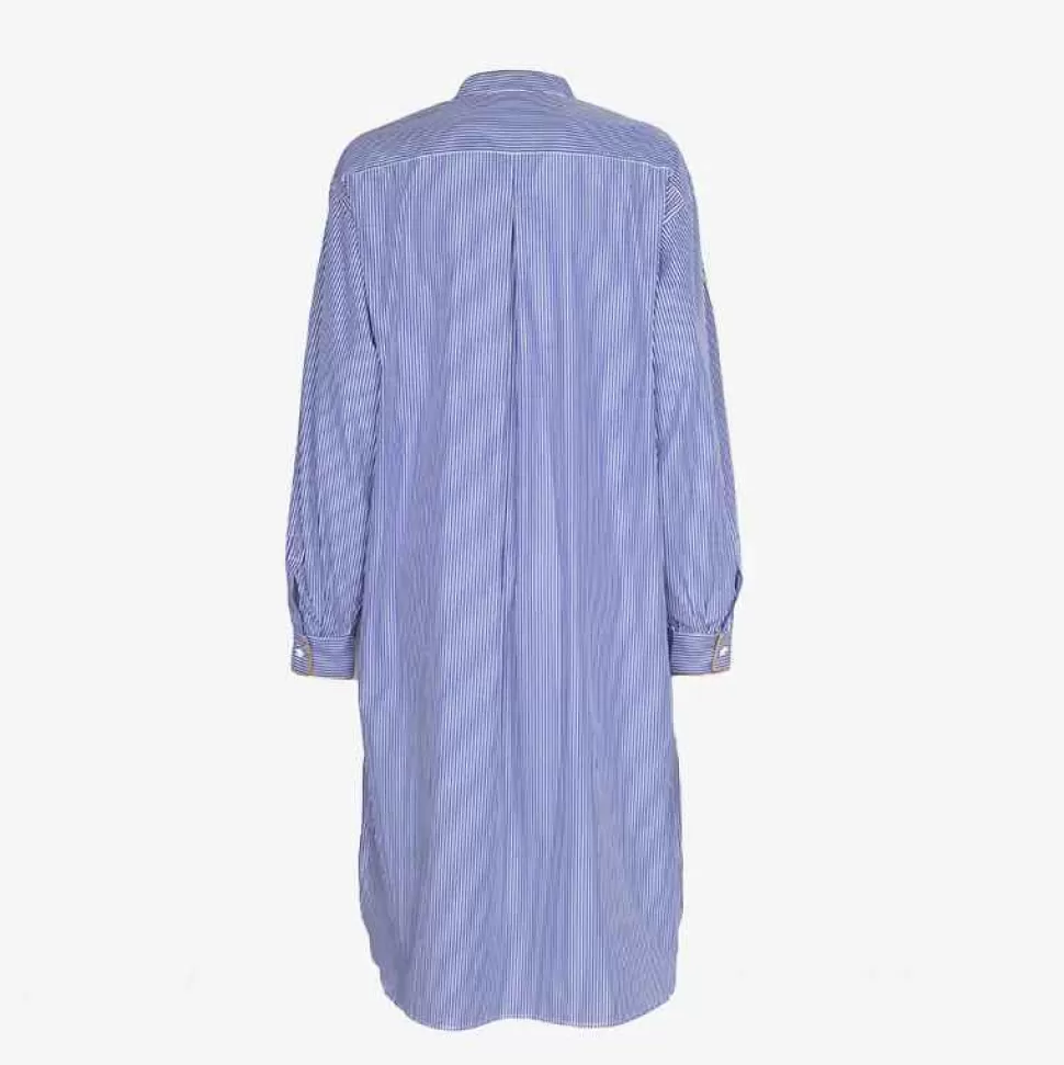 For Men-ISSIMO X Schostal Unisex Nightshirt - Ocre & Sky Blue