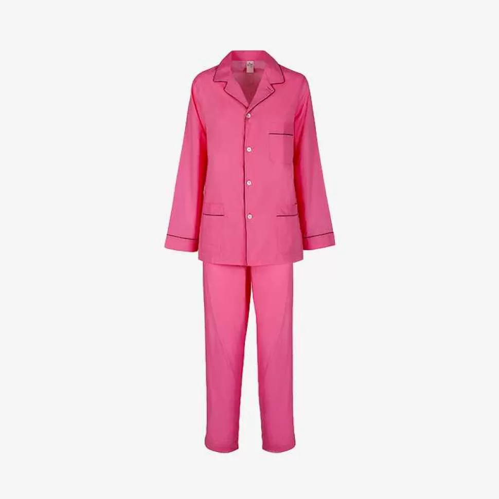 For Men-ISSIMO X Schostal Unisex Pyjama - Pink & Bordeaux