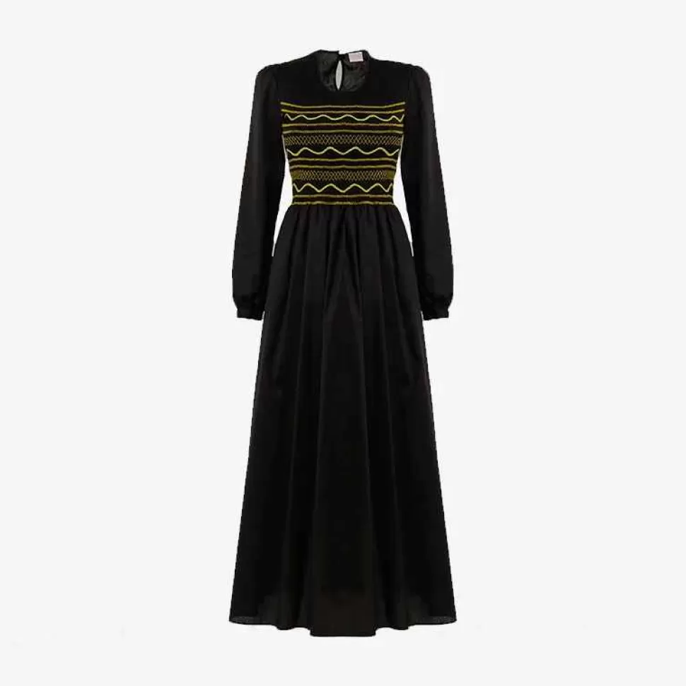 Dresses-Loretta Caponi Black Lea Dress