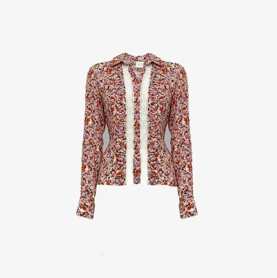 Tops & T-Shirts-Loretta Caponi Bruna Long Sleeve Shirt