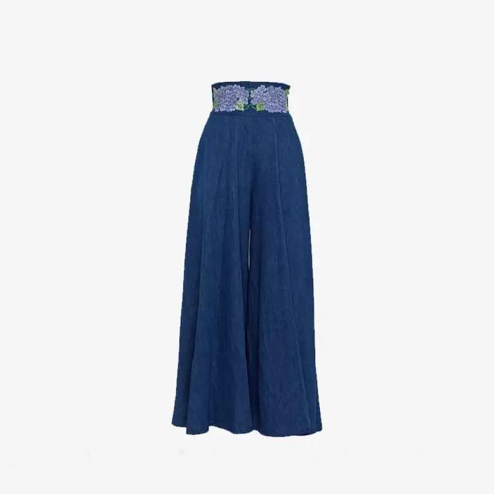 Bottoms-Loretta Caponi Vittoria Trousers