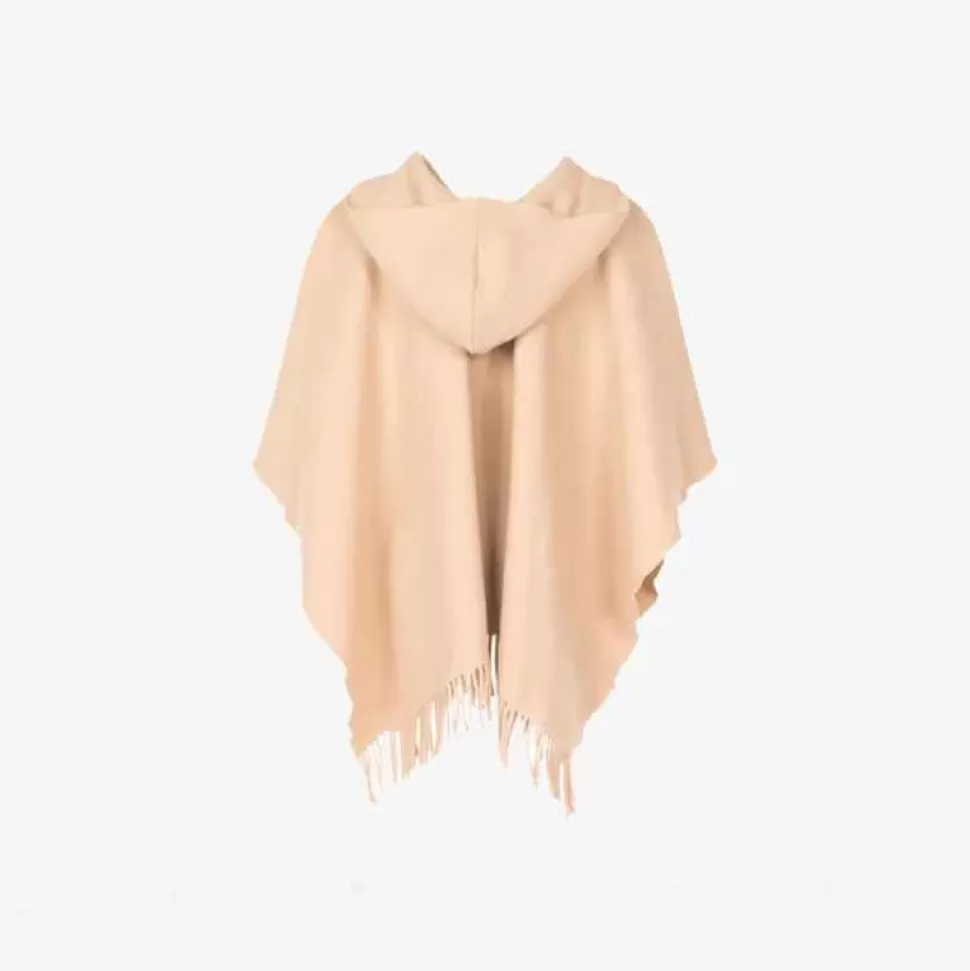 Outerwear-Officina Del Poggio - Fringed Poncho Beige