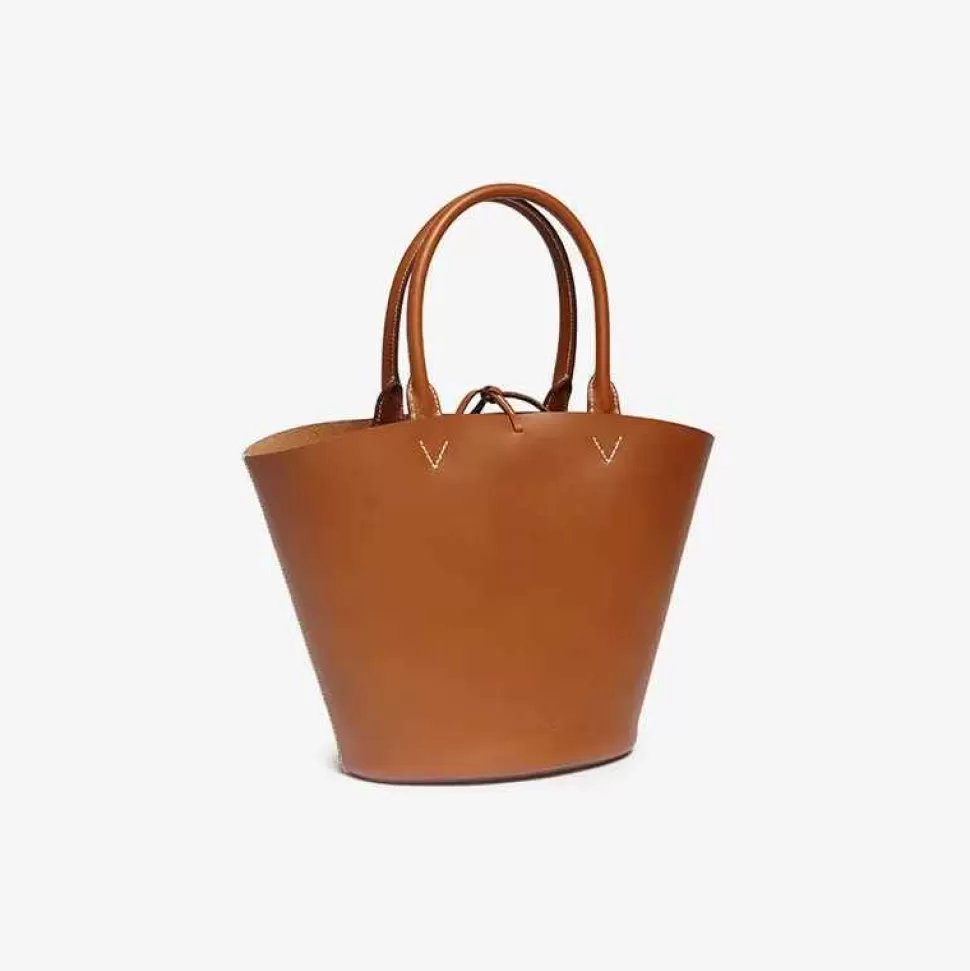 Bags & Accessories-Officina Del Poggio Medium Cesta Tan