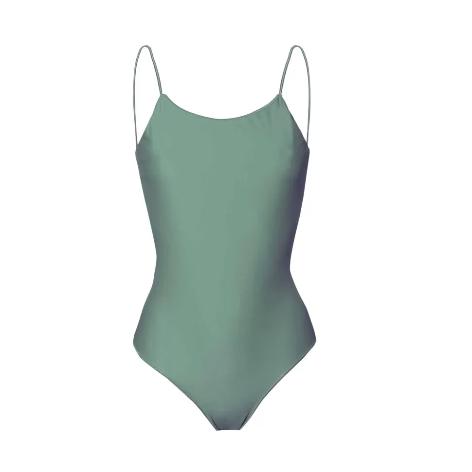 Beachwear-Oseree Eco Basic Maillot Sage