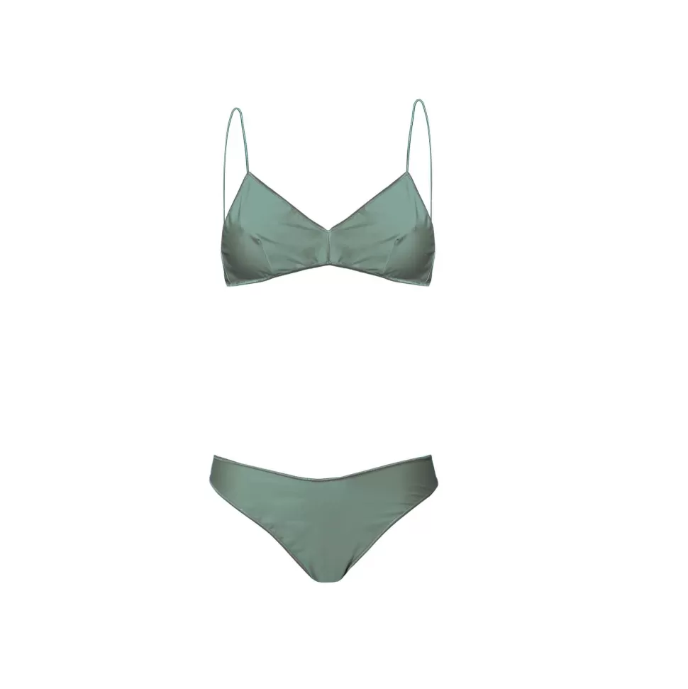 Beachwear-Oseree Eco Basic Two Piece Sage