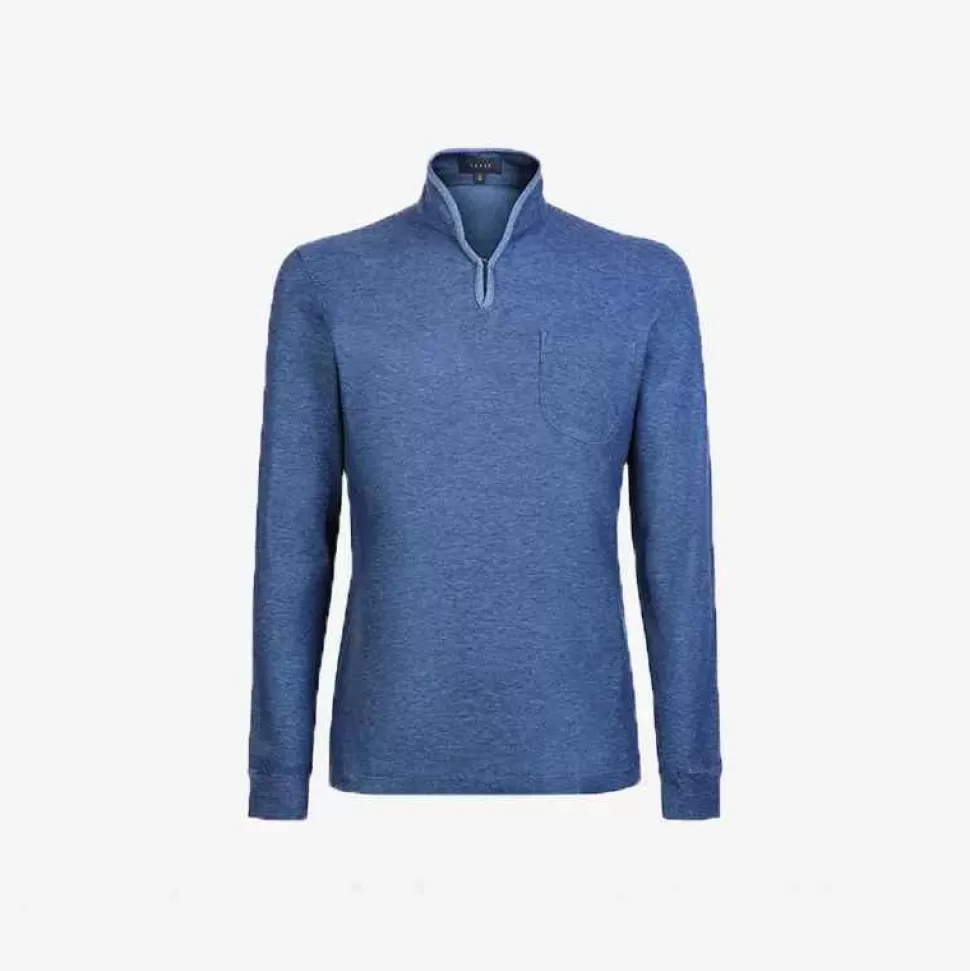 For Men-SEASE Polo Ellen Blue