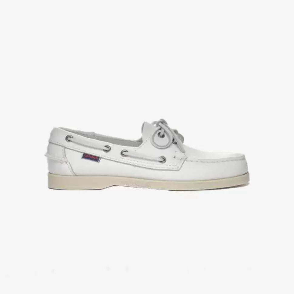 Shoes-Sebago Docksides Portland Women - White